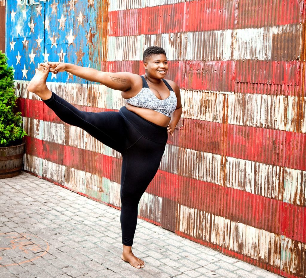 Jessamyn Stanley is a yoga teacher and author who is outspoken about the lack of diversity in studio culture. She says messaging is a large part of where studios fail prospective students. (Photo by Christine Hewitt)