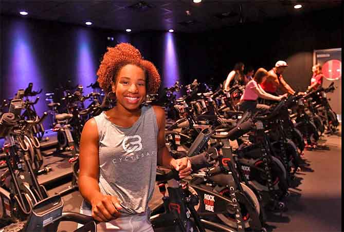 Simone Mack-Orr owner of Cyclebar Spartanburg